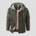 Dalton — Men’s Sherpa-Lined Hooded Check Jacket