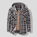 Dalton — Men’s Sherpa-Lined Hooded Check Jacket