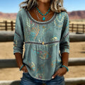 Rosabel — Hand-Painted Bohemian Blouse