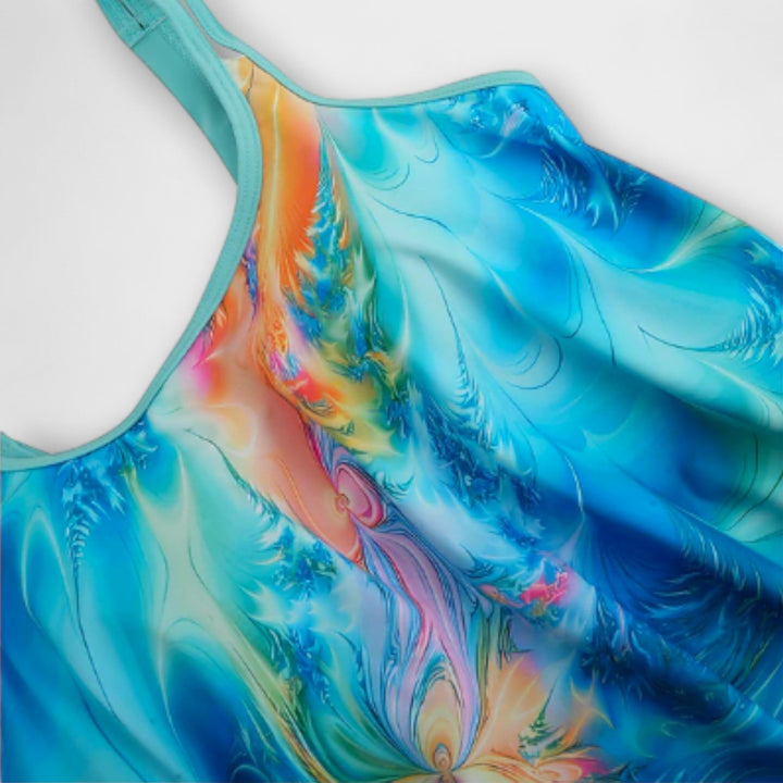 Daisy — Watercolor Print Tankini Set