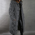 Augustina — Women's Longline Cable-Knit Cardigan