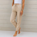 Felicity — Linen-Stretch Tailored Trousers