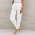 Felicity — Linen-Stretch Tailored Trousers