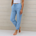 Felicity — Linen-Stretch Tailored Trousers