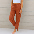 Felicity — Linen-Stretch Tailored Trousers