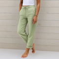 Felicity — Linen-Stretch Tailored Trousers