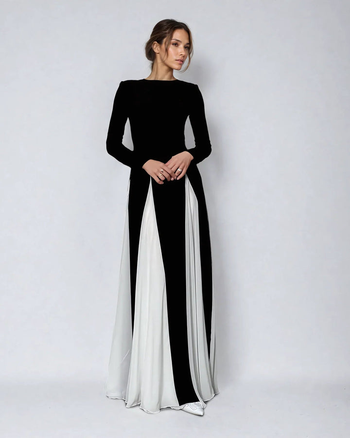 Audrey — Long-Sleeve Evening Maxi Dress