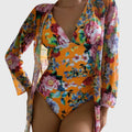 Freya — Floral One-Piece with Cover-Up