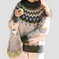 Cecily — Women's Fair Isle Oversized Knit Sweater