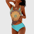 Fiona — Strappy Printed Tankini Set