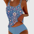 Fiona — Strappy Printed Tankini Set