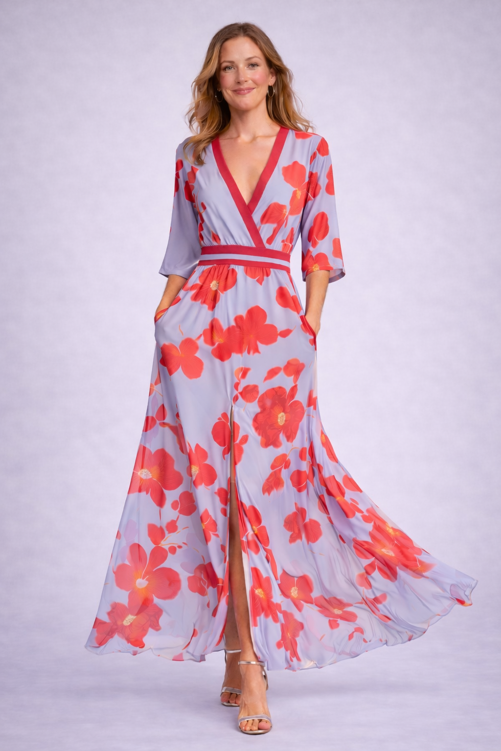Sigrid — Elegant Floral Maxi Dress