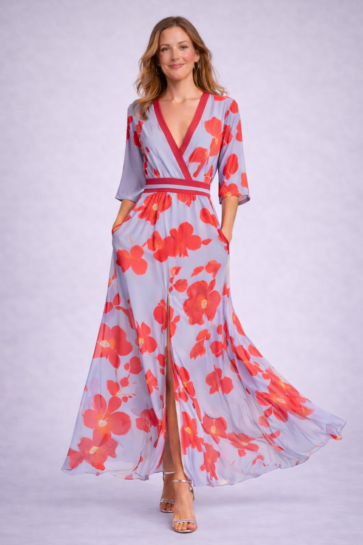 Sigrid — Elegant Floral Maxi Dress