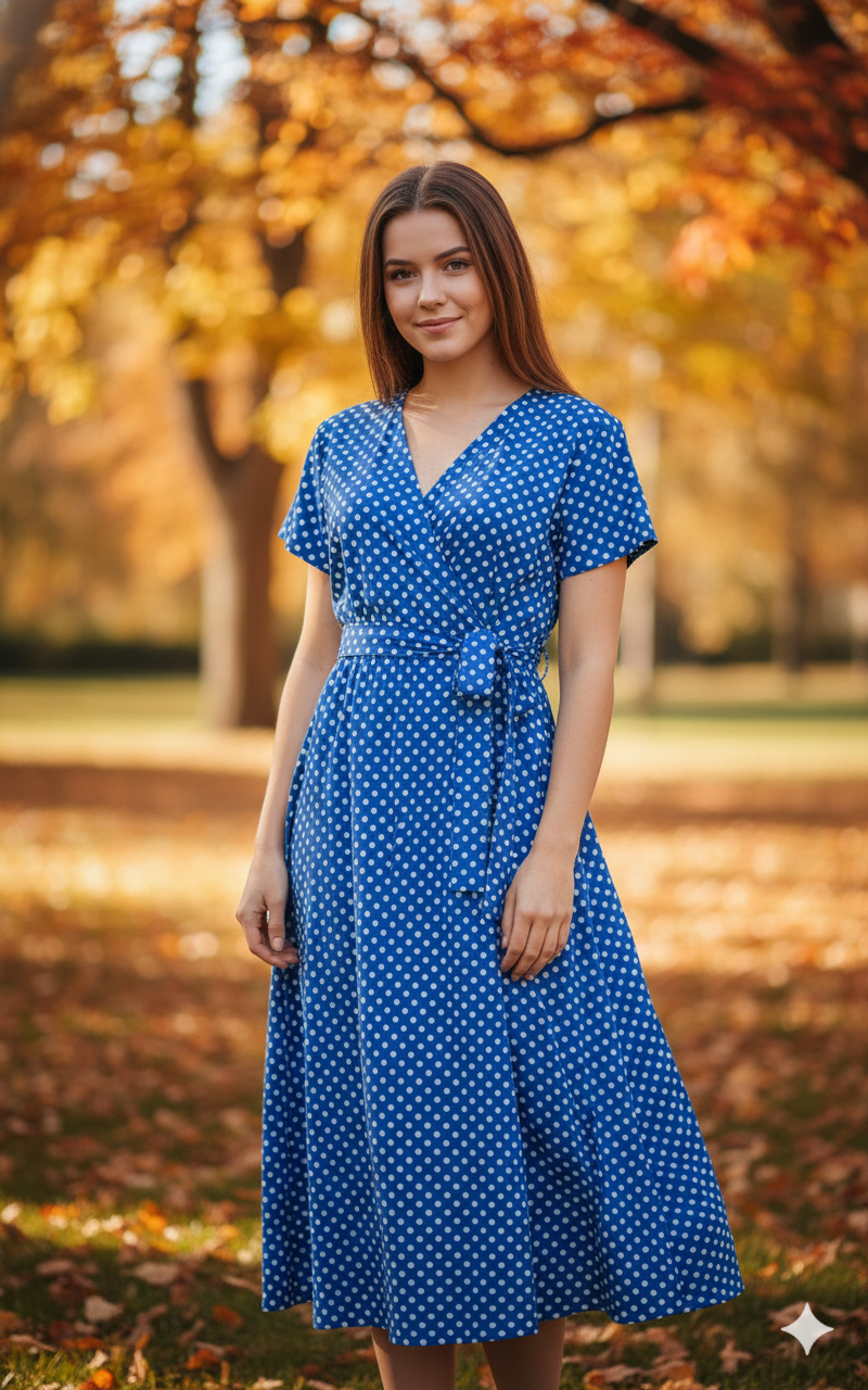 Meike — Polka-Dot Maxi Dress