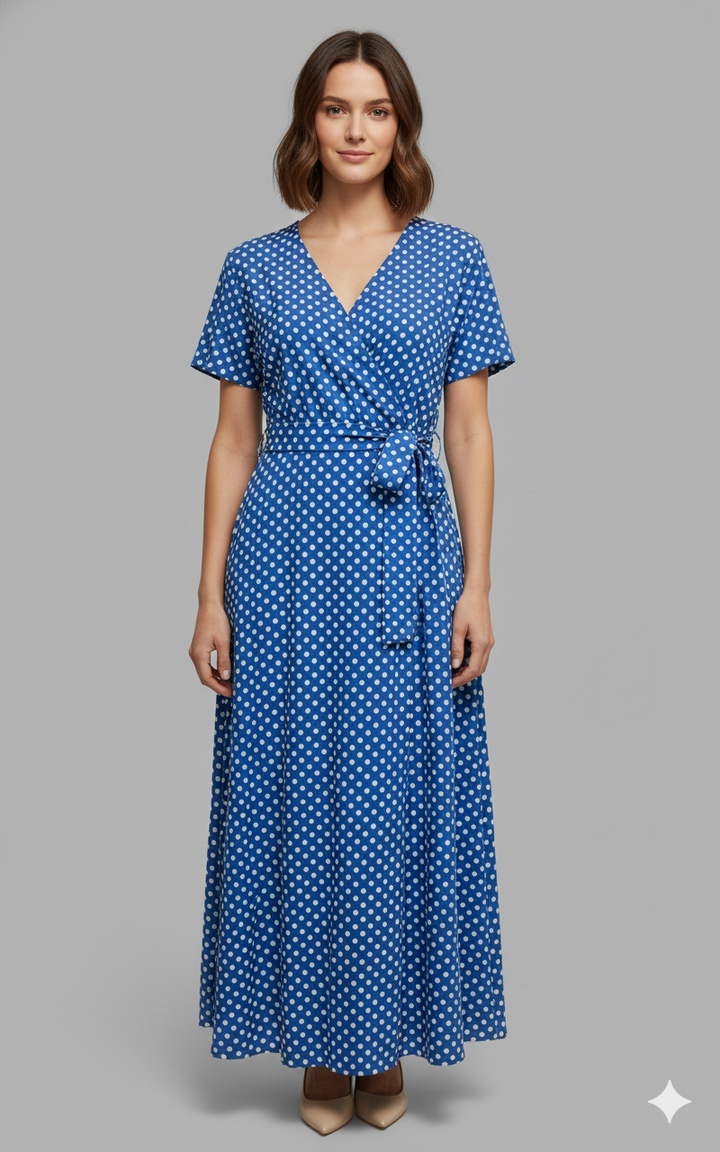 Meike — Polka-Dot Maxi Dress