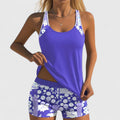 Gina — Floral Scoop-Neck Tankini Set