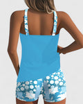Gina — Floral Scoop-Neck Tankini Set