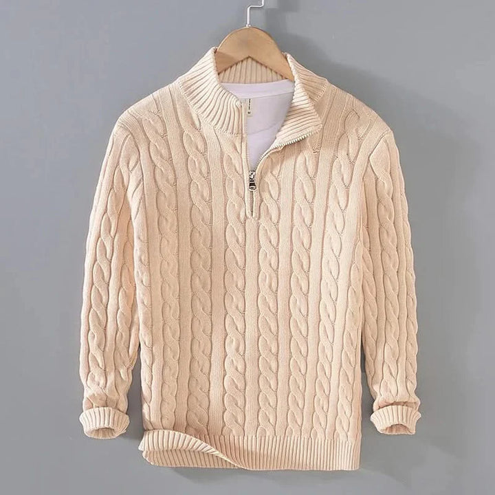 Ross — Combed Cotton Knit Sweater