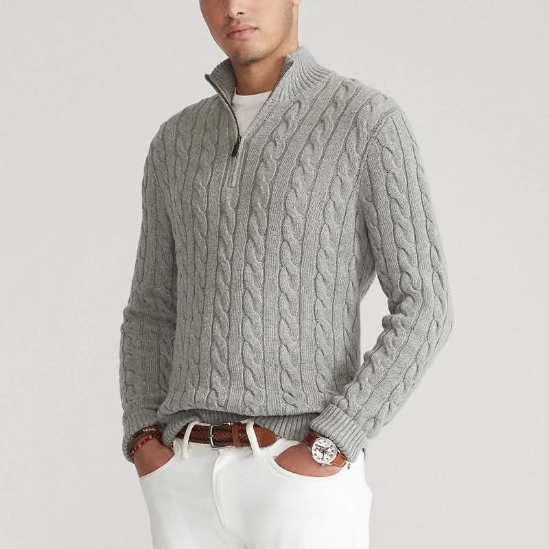 Ross — Combed Cotton Knit Sweater