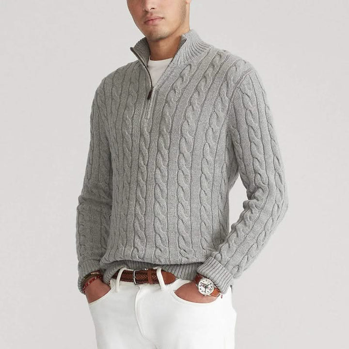 Ross — Combed Cotton Knit Sweater
