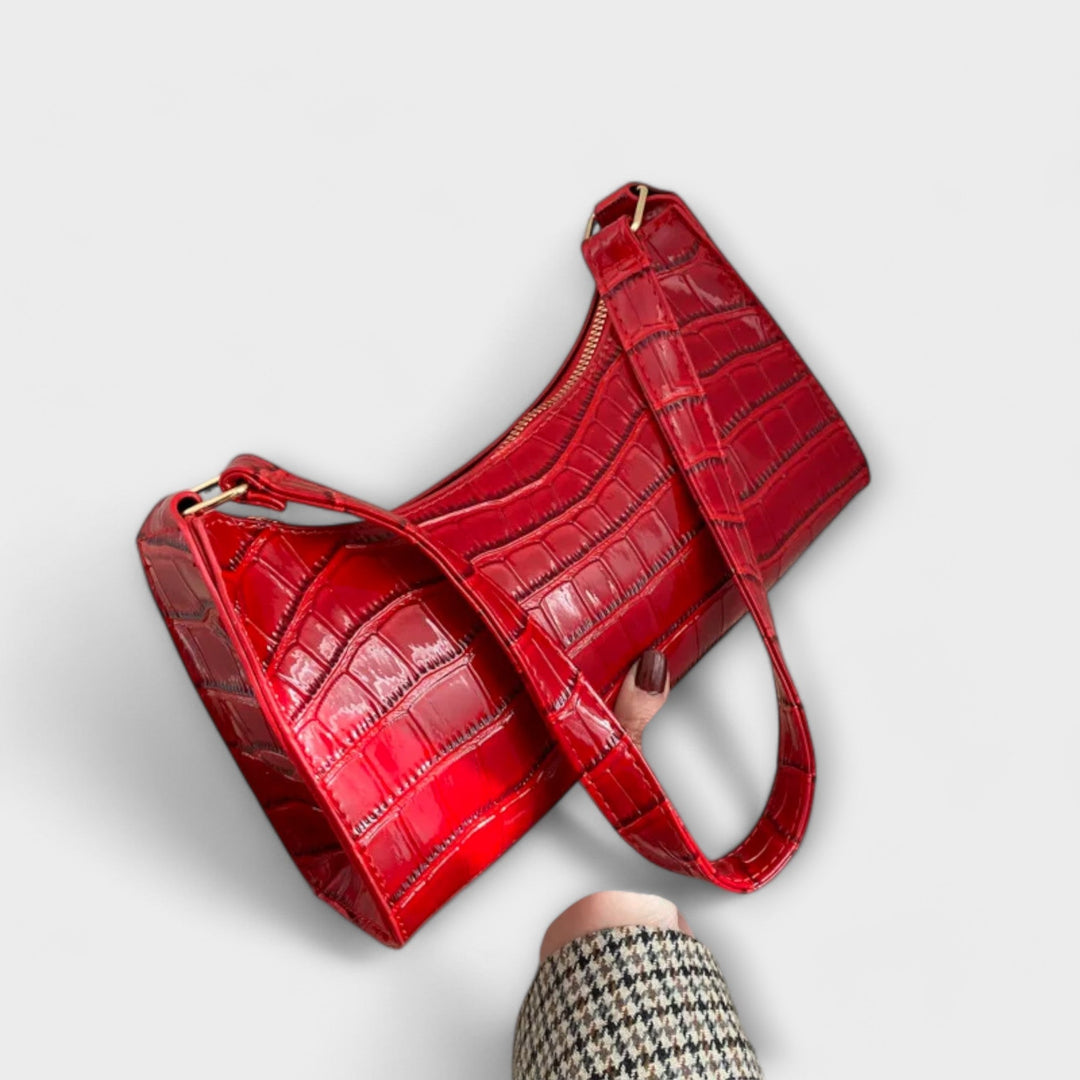 Glossy Leather Tote