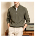 Alden — Men's Textured Knit Quarter-Zip Sweater