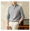 Alden — Men's Textured Knit Quarter-Zip Sweater