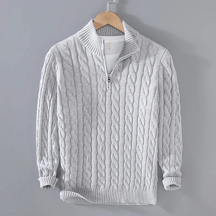 Ross — Combed Cotton Knit Sweater