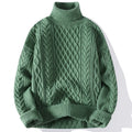 Magnus — Men's Chunky Cable-Knit Turtleneck Sweater