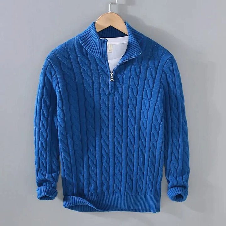 Ross — Combed Cotton Knit Sweater