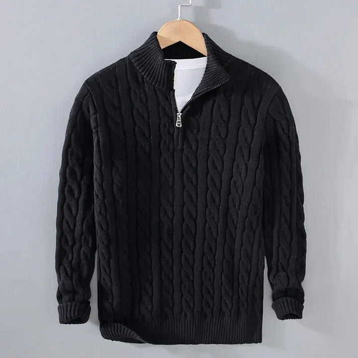 Ross — Combed Cotton Knit Sweater