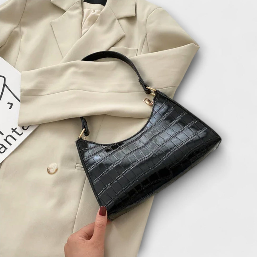 Glossy Leather Tote