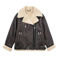 Ada — Women's Faux-Shearling Aviator Jacket