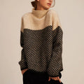 Jade — Textured High-Collar Knit Jumper