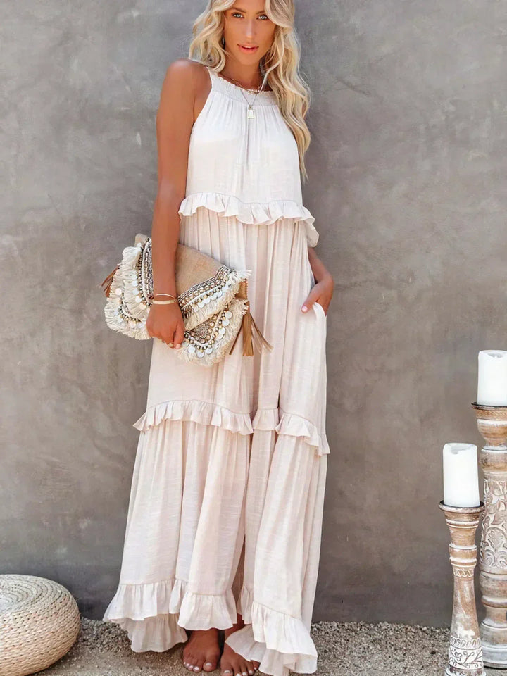 Gabriella — Tiered Ruffle Summer Maxi