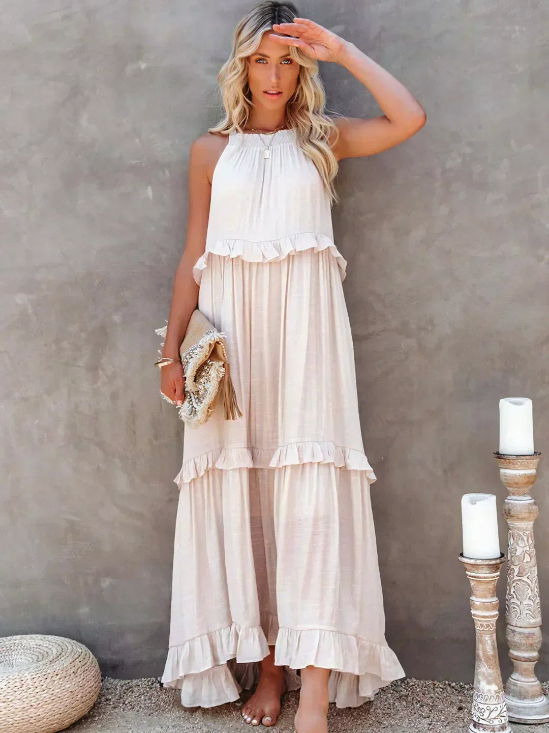 Gabriella — Tiered Ruffle Summer Maxi