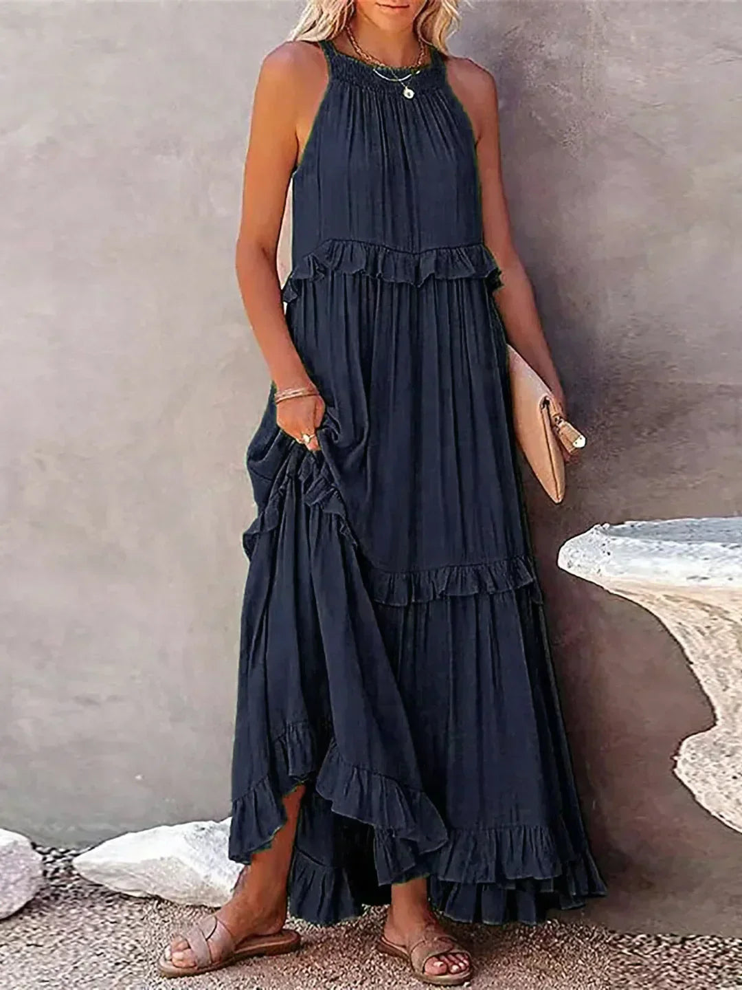 Gabriella — Tiered Ruffle Summer Maxi