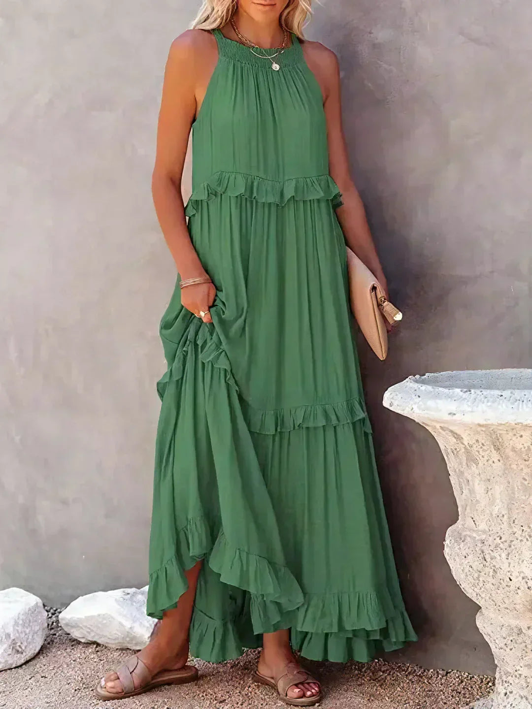 Gabriella — Tiered Ruffle Summer Maxi