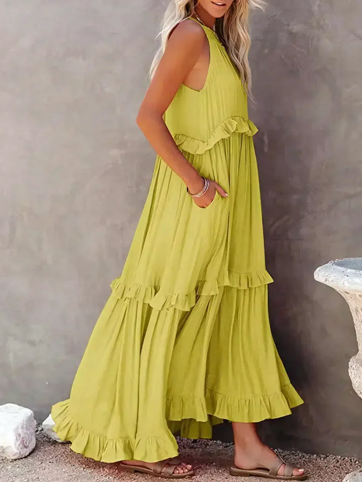 Gabriella — Tiered Ruffle Summer Maxi
