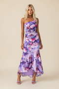 Marissa — One-Shoulder Floral Wedding Guest Maxi