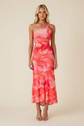 Marissa — One-Shoulder Floral Wedding Guest Maxi