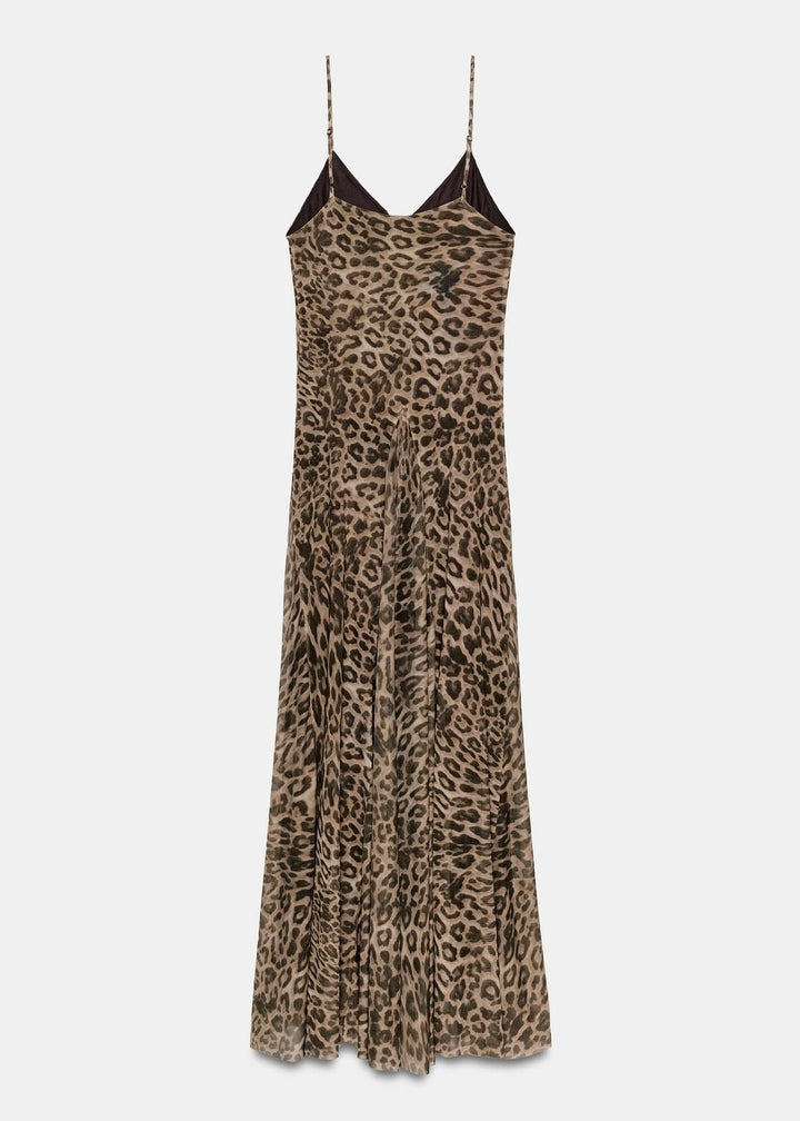 Pixie — Leopard-Print Strappy Maxi