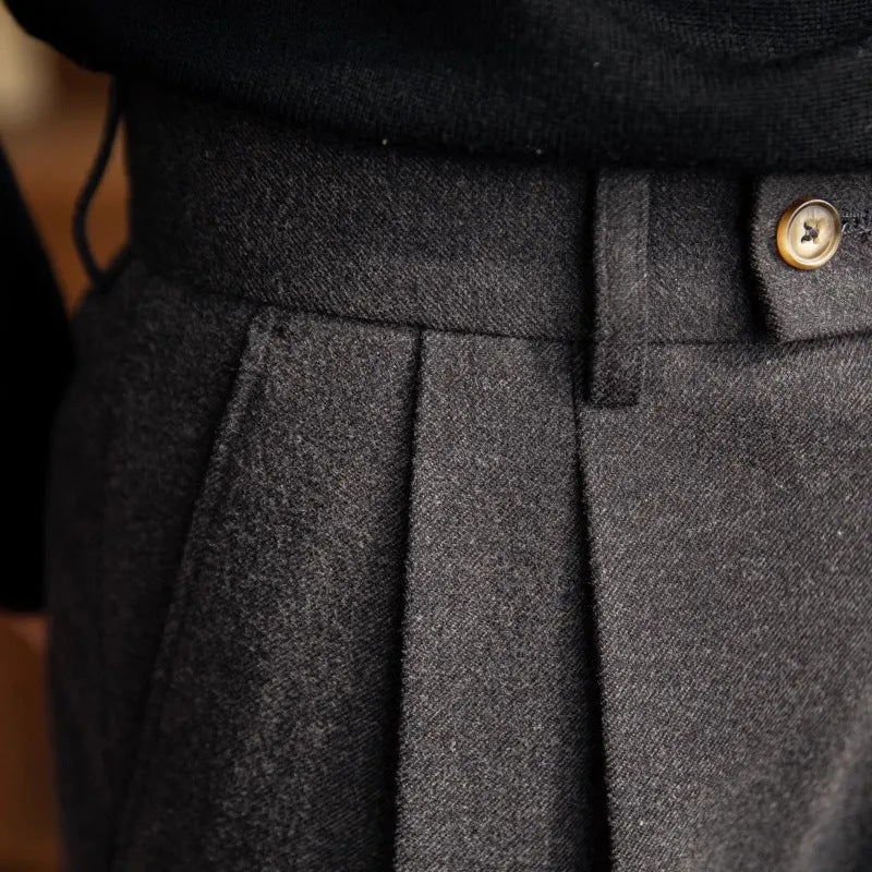Mason — High-Waisted Pleated Trousers