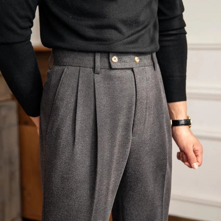 Mason — High-Waisted Pleated Trousers