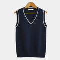 Wren Knit — V-Neck Ribbed Sweater Vest