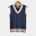 Wren Knit — V-Neck Ribbed Sweater Vest