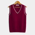 Wren Knit — V-Neck Ribbed Sweater Vest