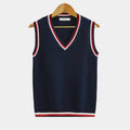 Wren Knit — V-Neck Ribbed Sweater Vest