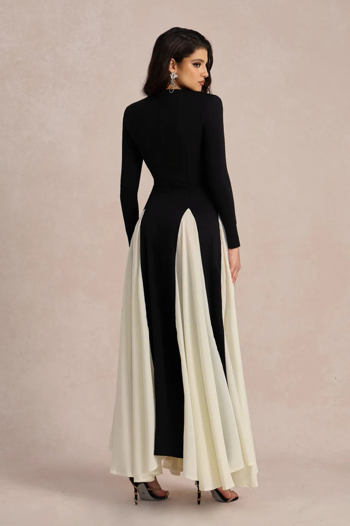 Audrey — Long-Sleeve Evening Maxi Dress