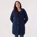Femke — Women's Hooded Teddy Fleece Longline Cardigan